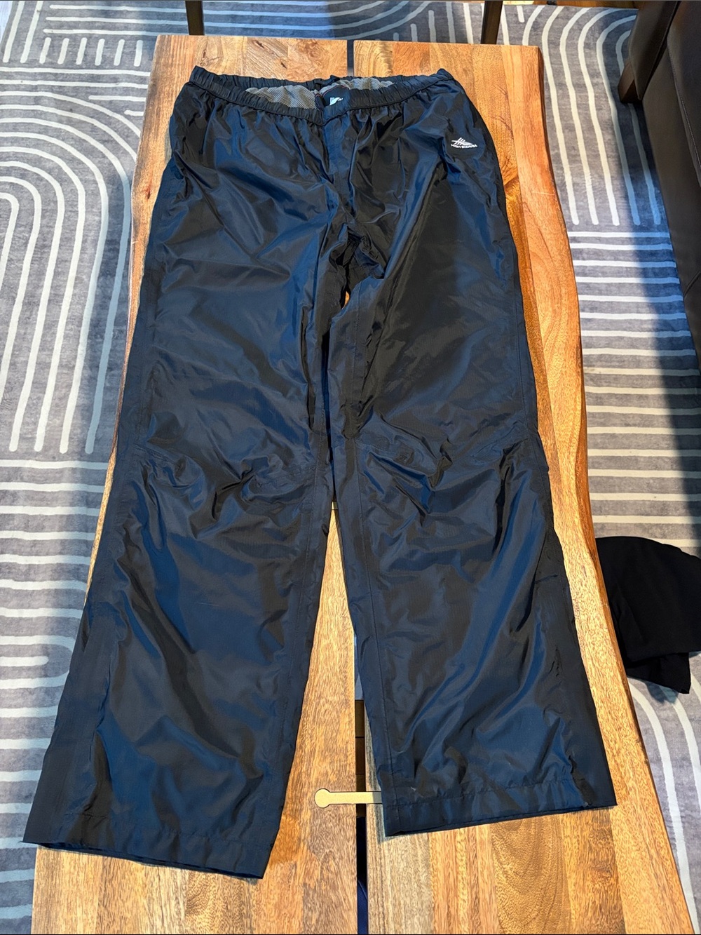 Men's Black Wind/Rain Pants